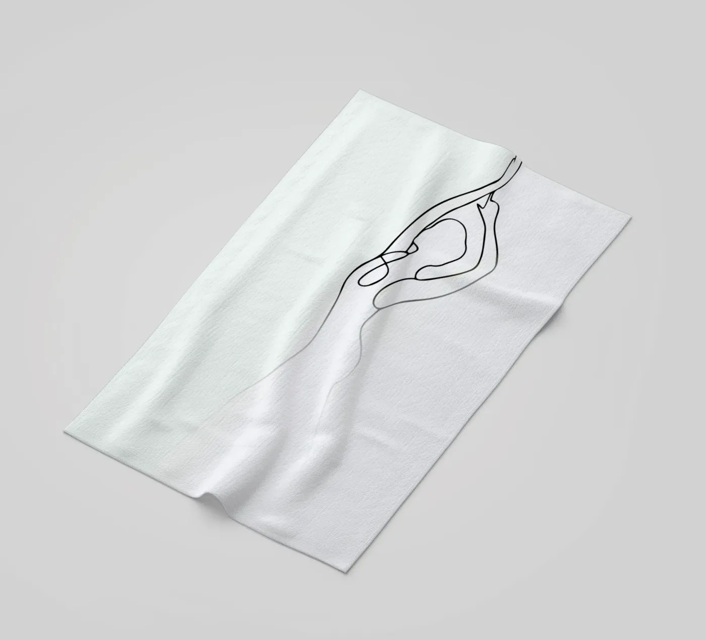 Pose Strandtuch von Graphite