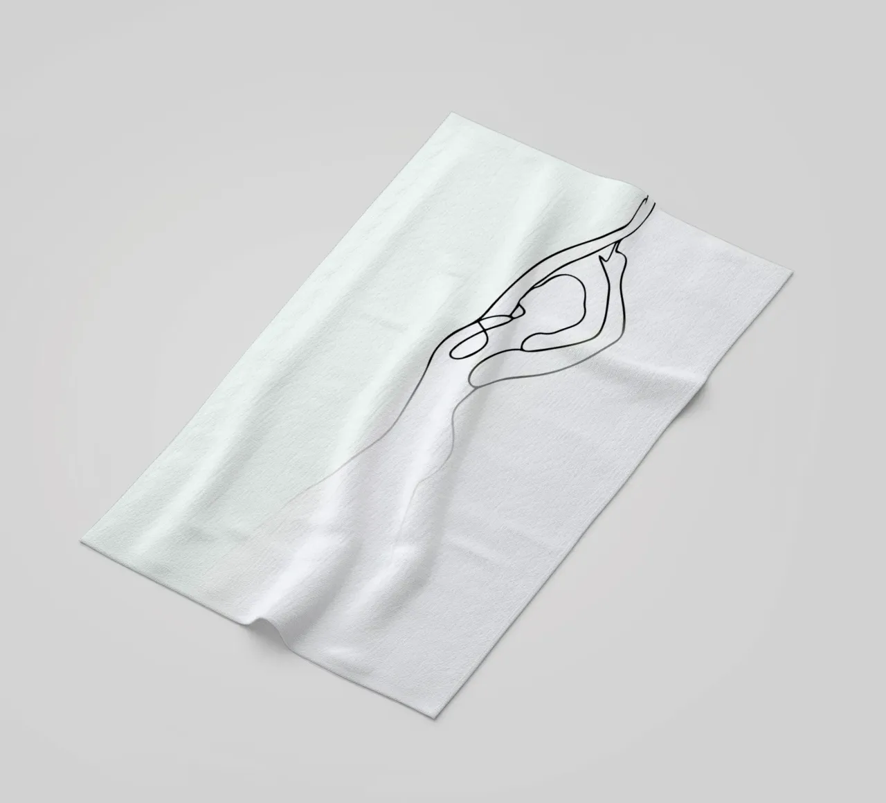 Pose Strandtuch von Graphite