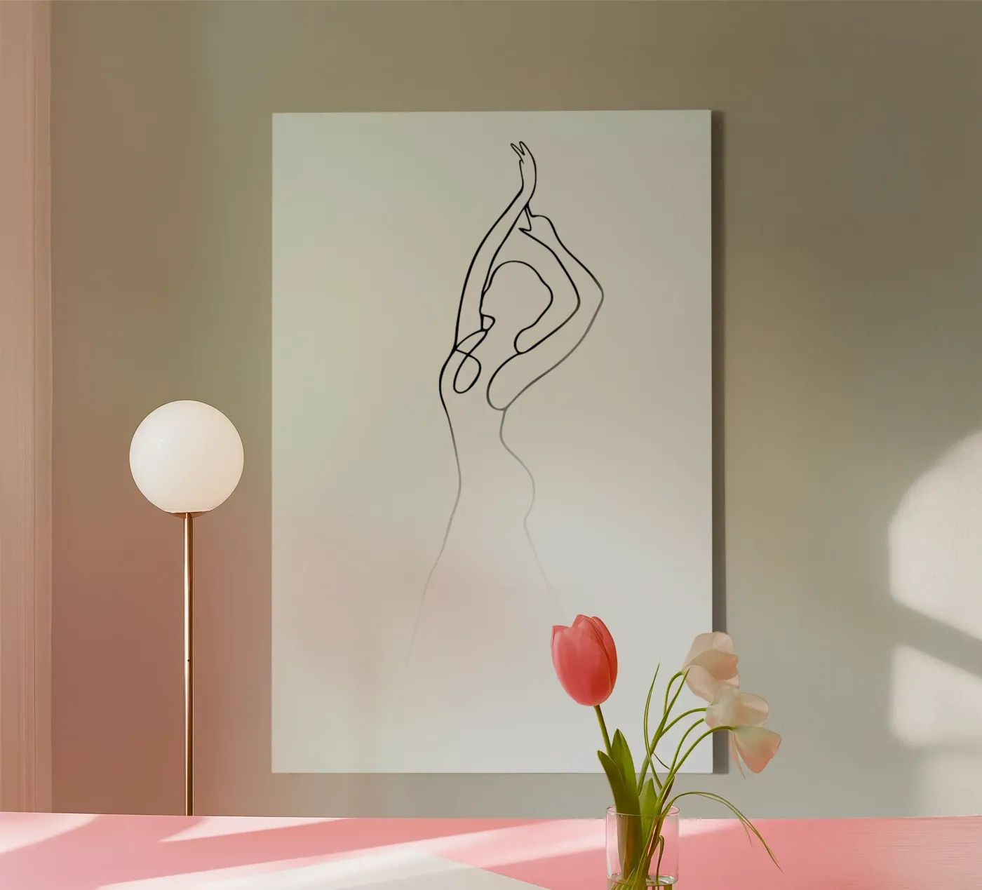 Pose canvas van Graphite