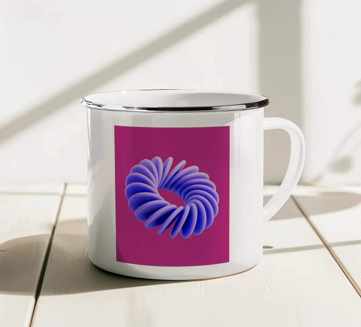 layers enamel mug by pixelflow