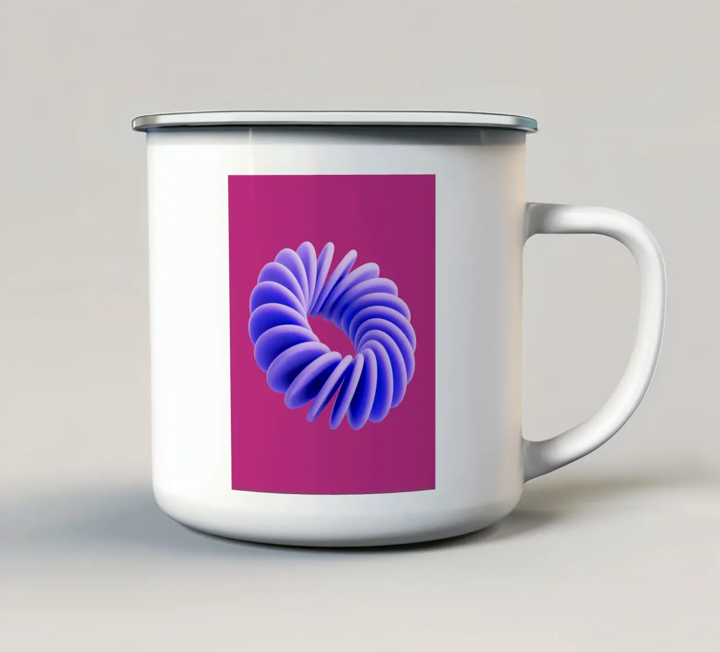 layers enamel mug by pixelflow