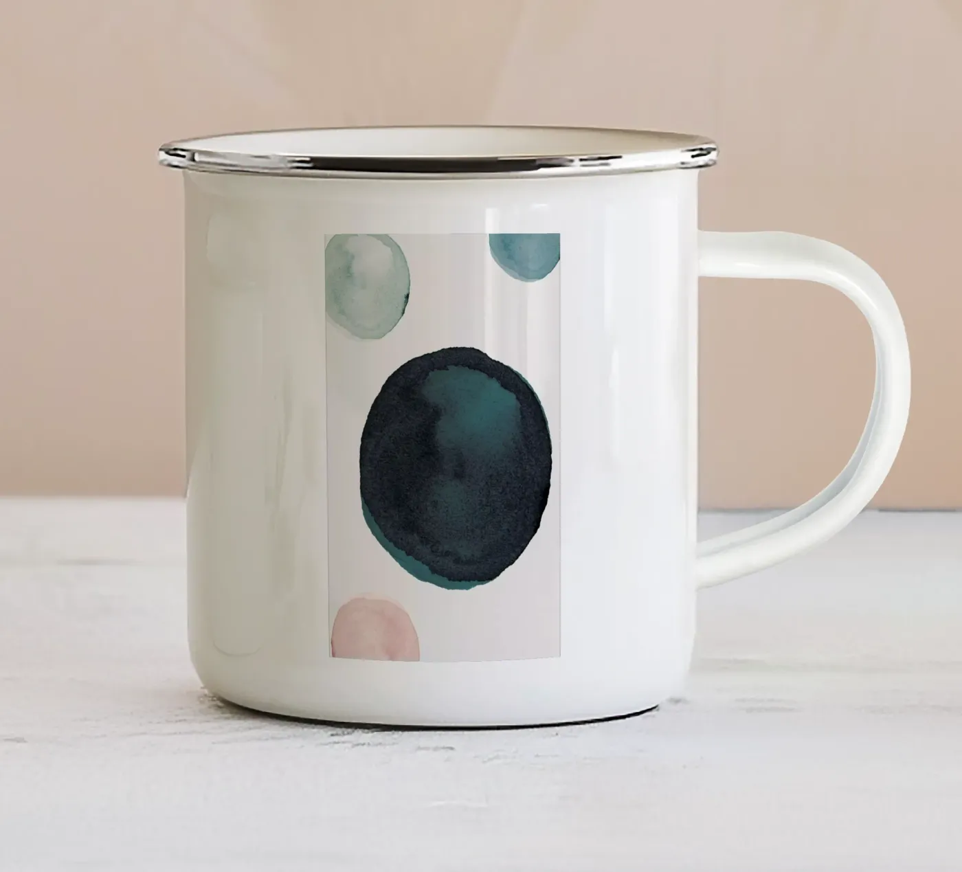 Float enamel mug by Pure