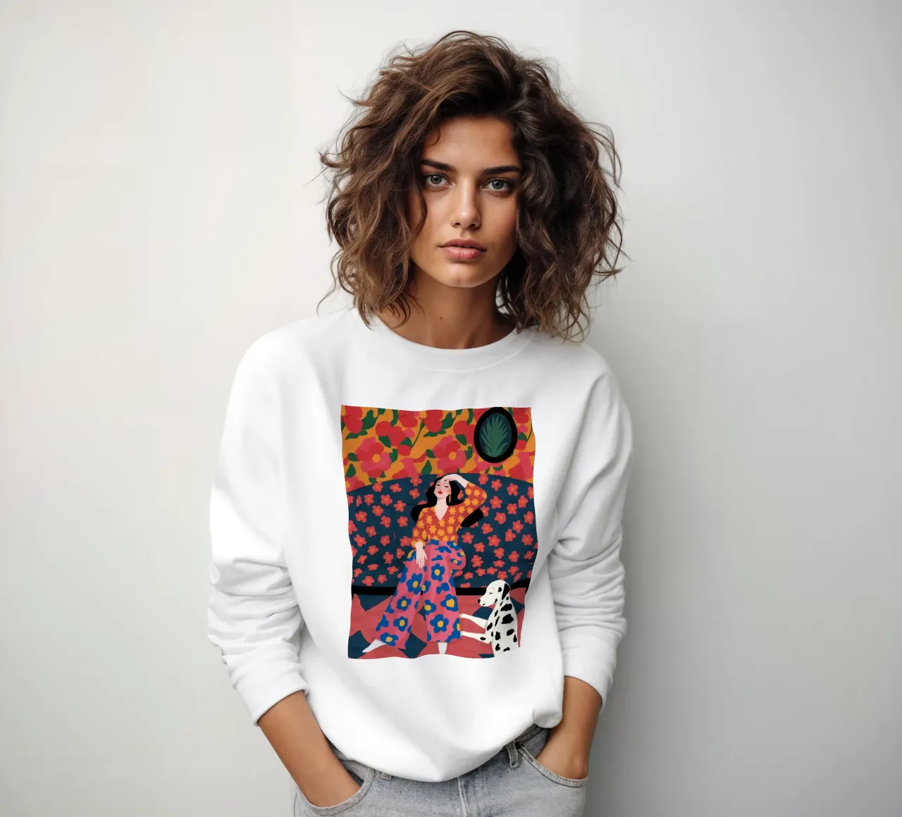 Bagliore di serenità modellato felpa da Veiled Canvas