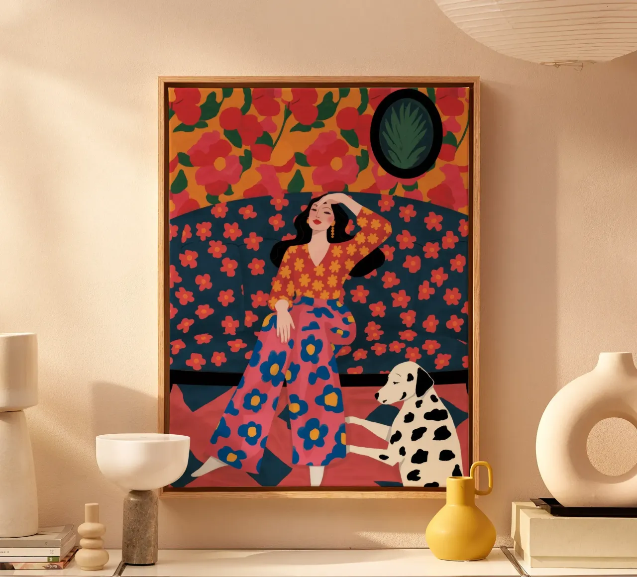 Patterned Serenity Glow canvas by Veiled Canvas