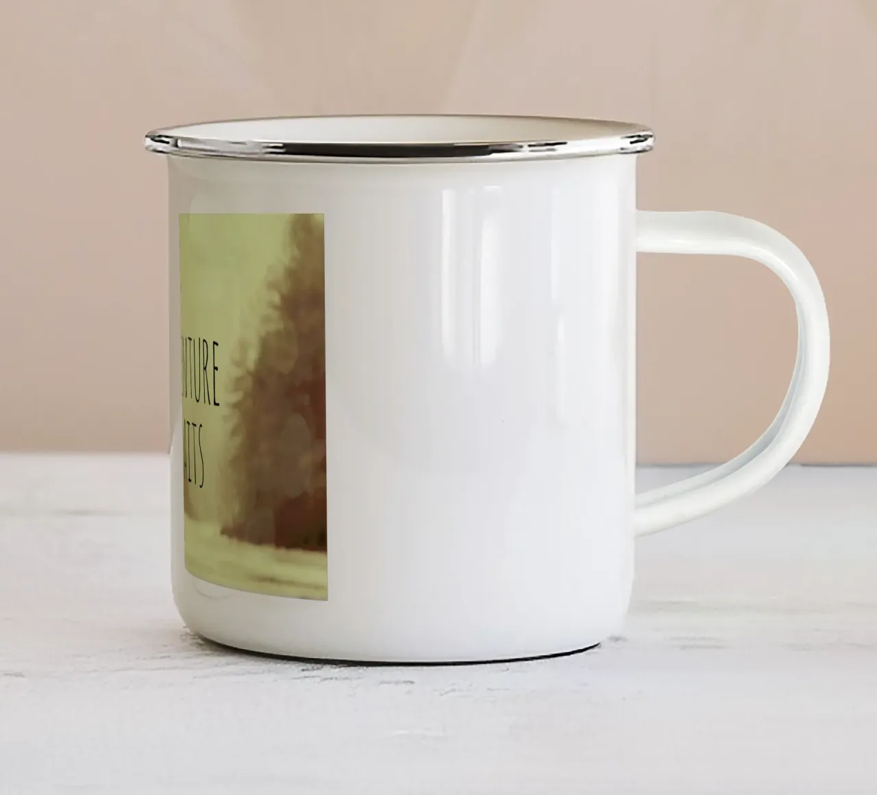 Adventure Awaits 2 tazza in smalto da Vintage Skies