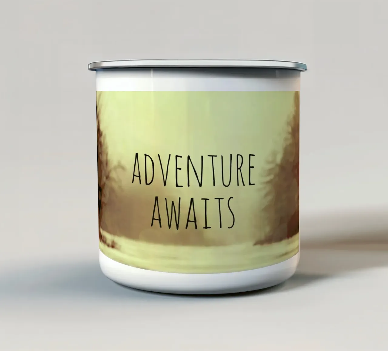 Adventure Awaits 2 tazza in smalto da Vintage Skies