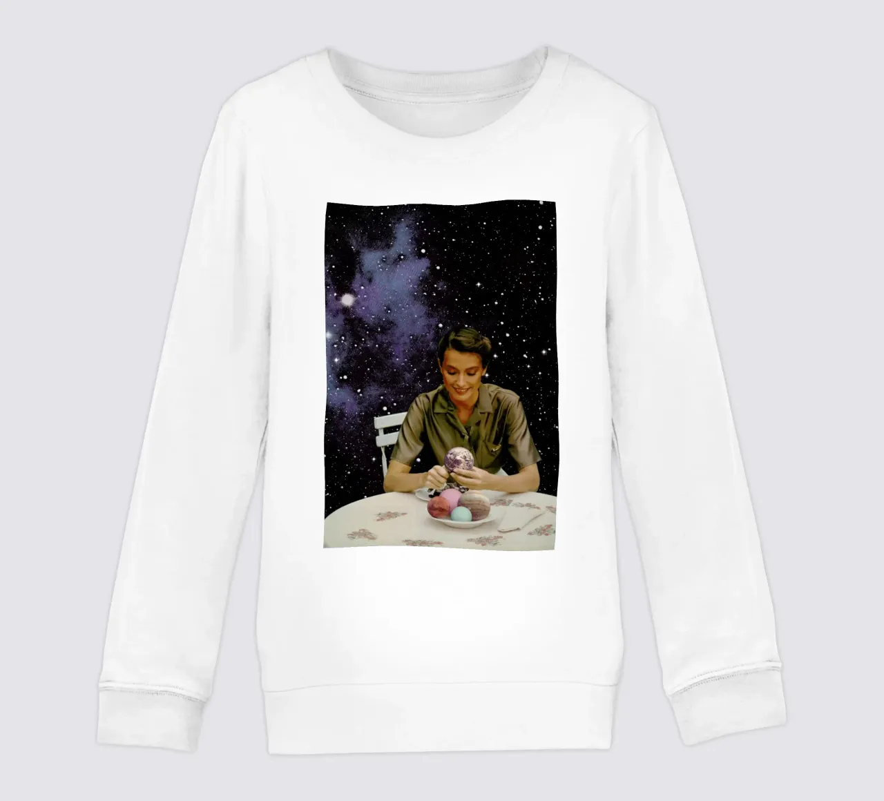 Femme Epluchant La Terre Print felpa bambino da Florent Bodart
