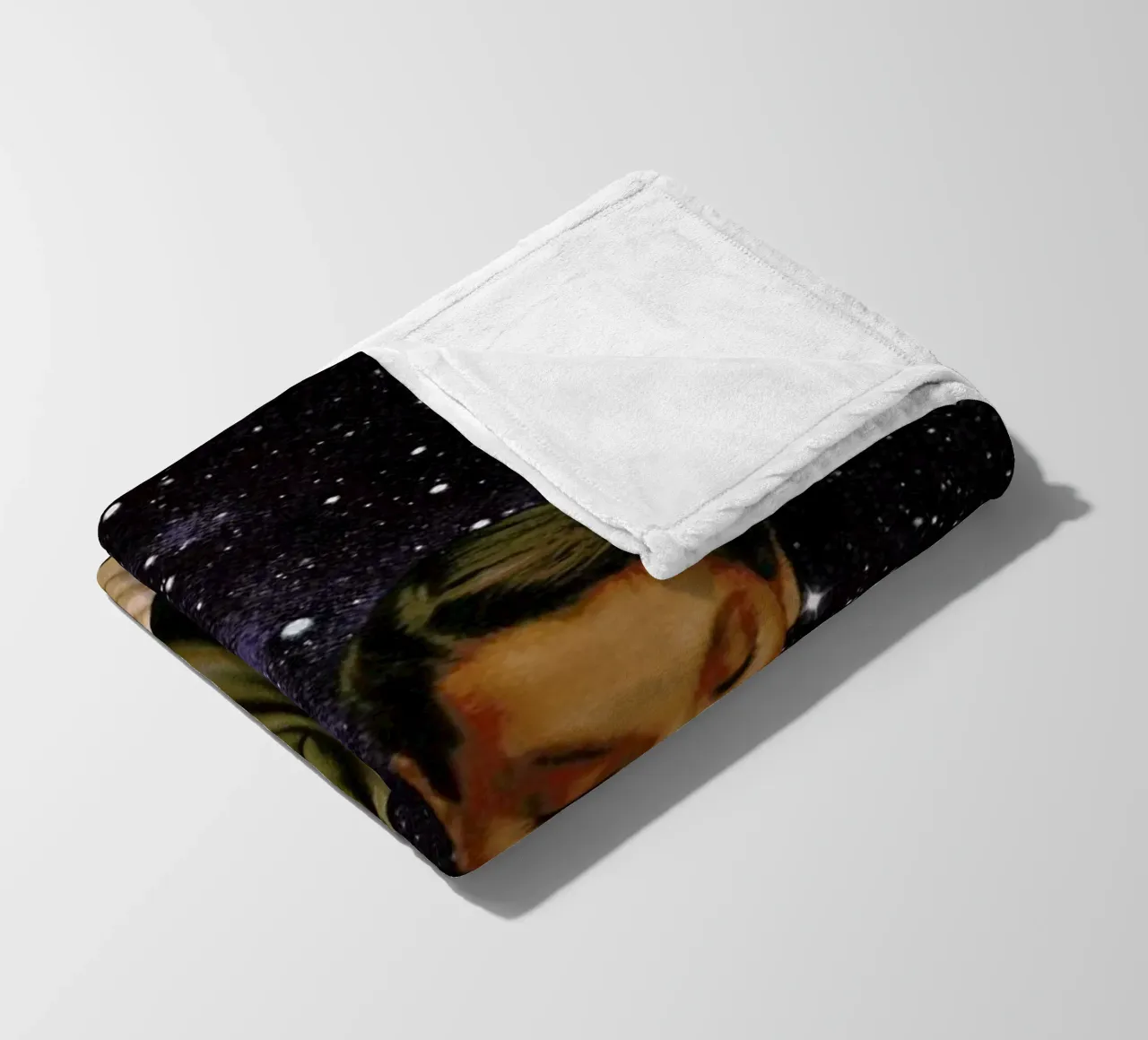 Femme Epluchant La Terre Print coperta in pile da Florent Bodart