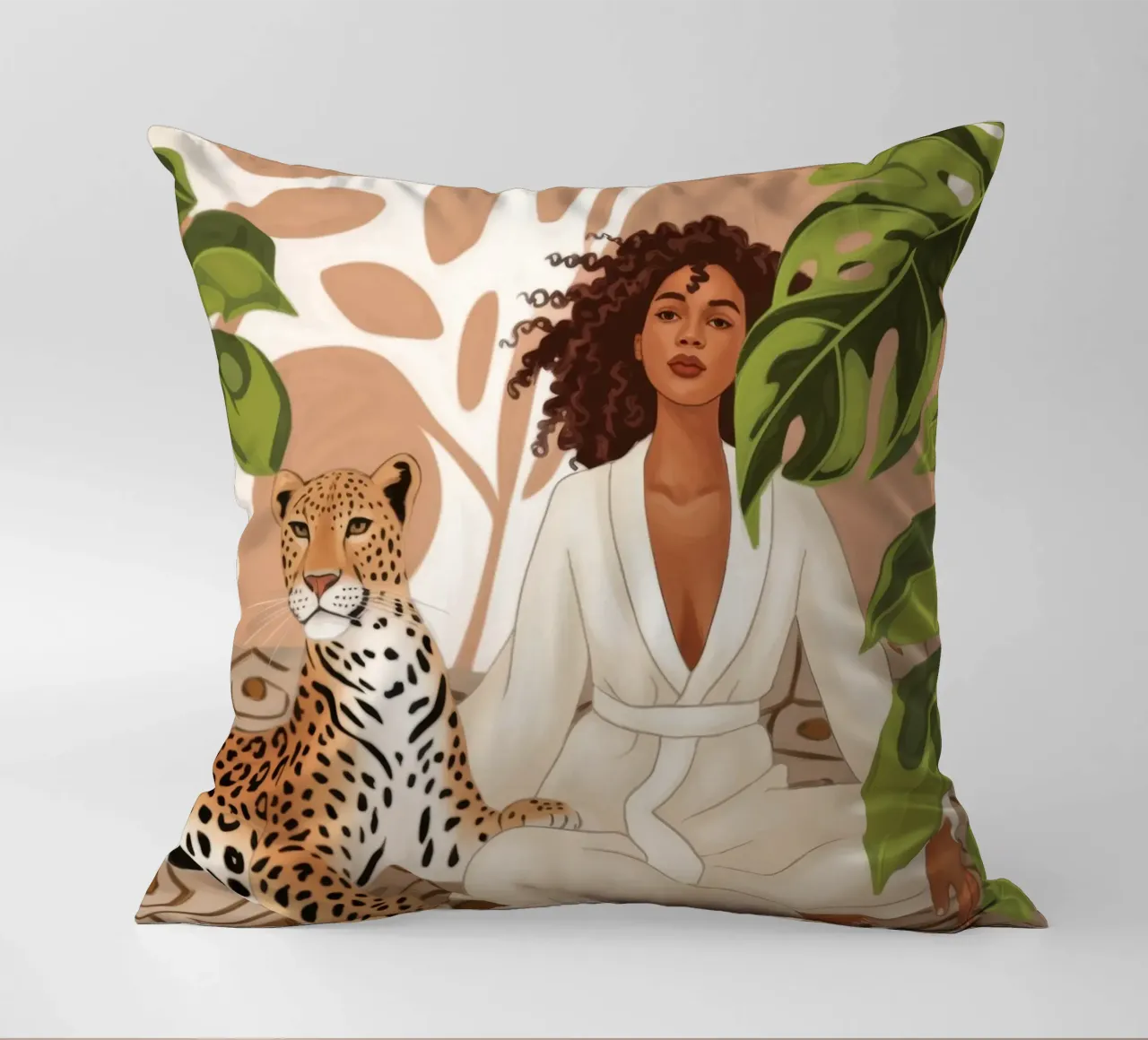 Eleganza selvaggia Poise cuscino da Veiled Canvas