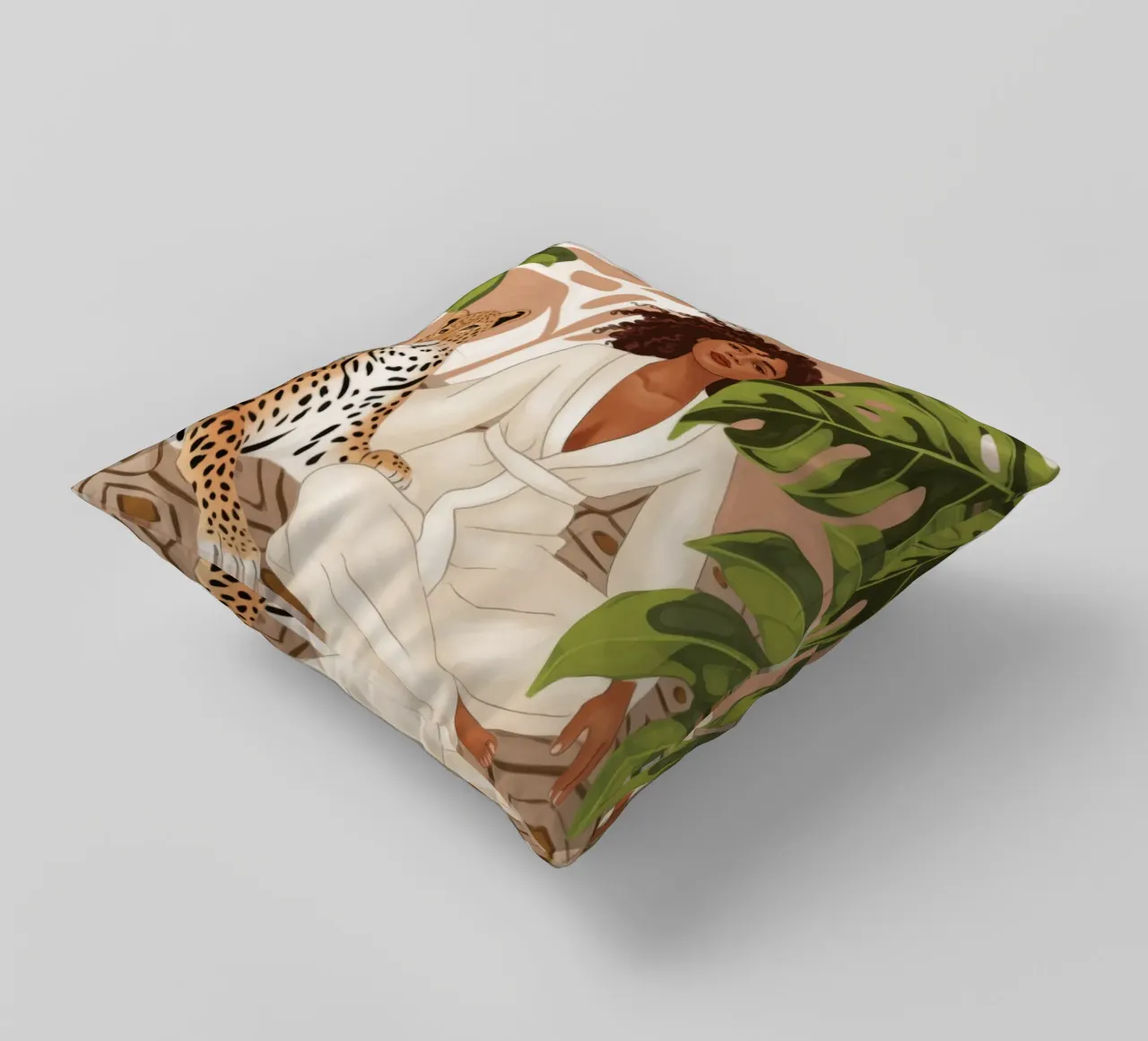 Eleganza selvaggia Poise cuscino da Veiled Canvas