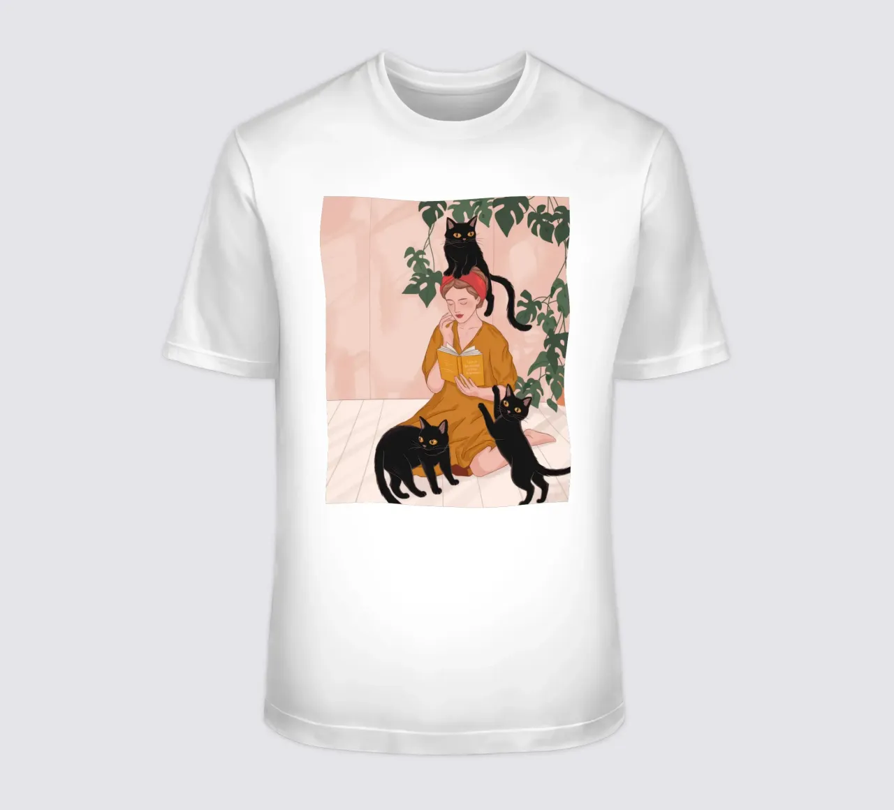 Feline Affection Delight t-shirt by Veiled Canvas