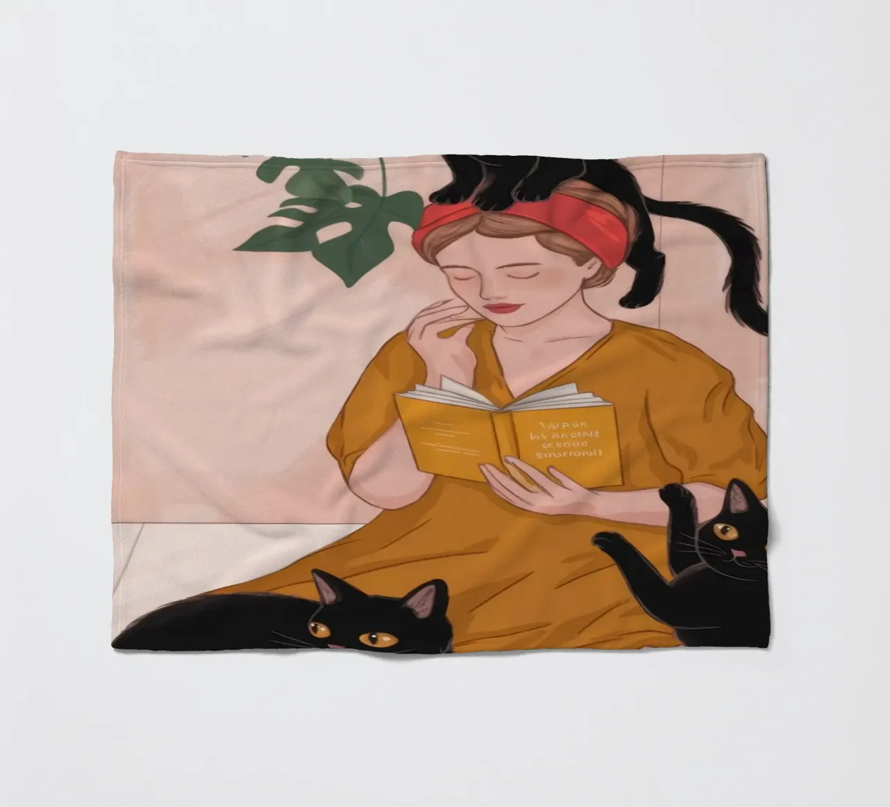 Feline Zuneigung Delight Fleecedecke von Veiled Canvas