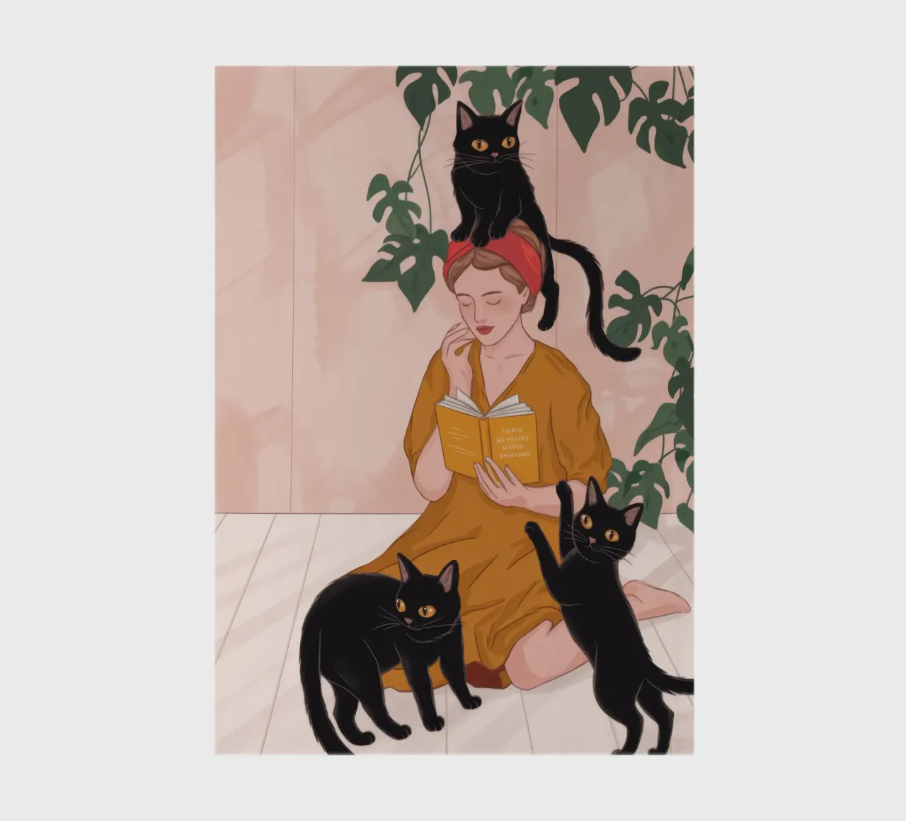 Feline Affection Delight notebook by Veiled Canvas