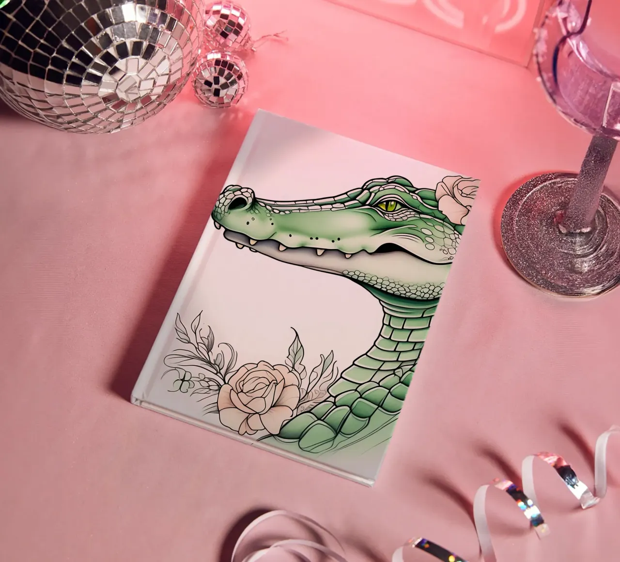 Crocodile_style_B_1 notebook by Tierisch bunt by LK
