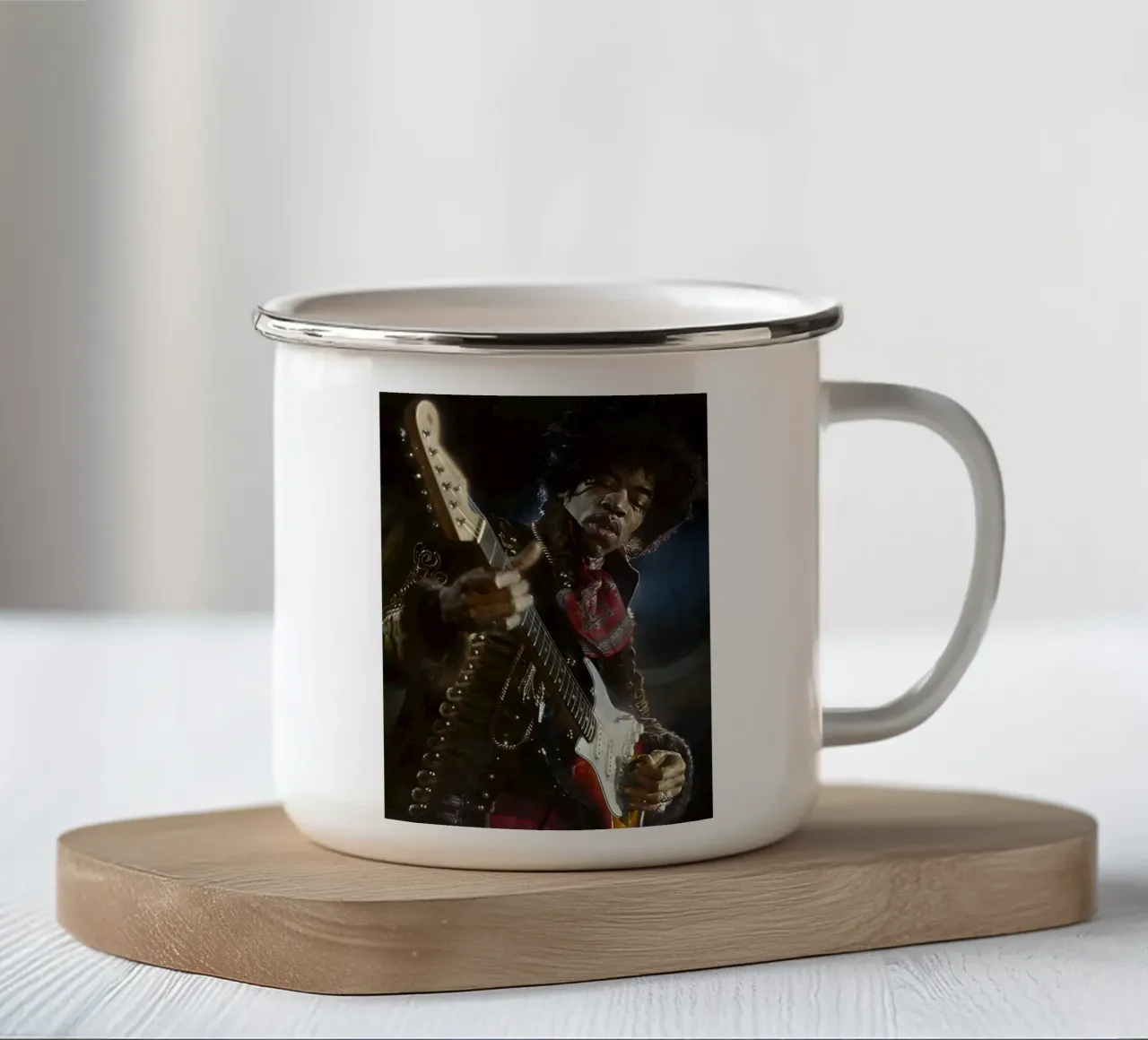 Jimi tazza in smalto da Low poly art