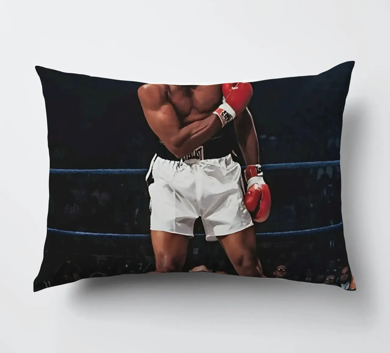 Ali Boxing Legend decorative cushion by Low poly art