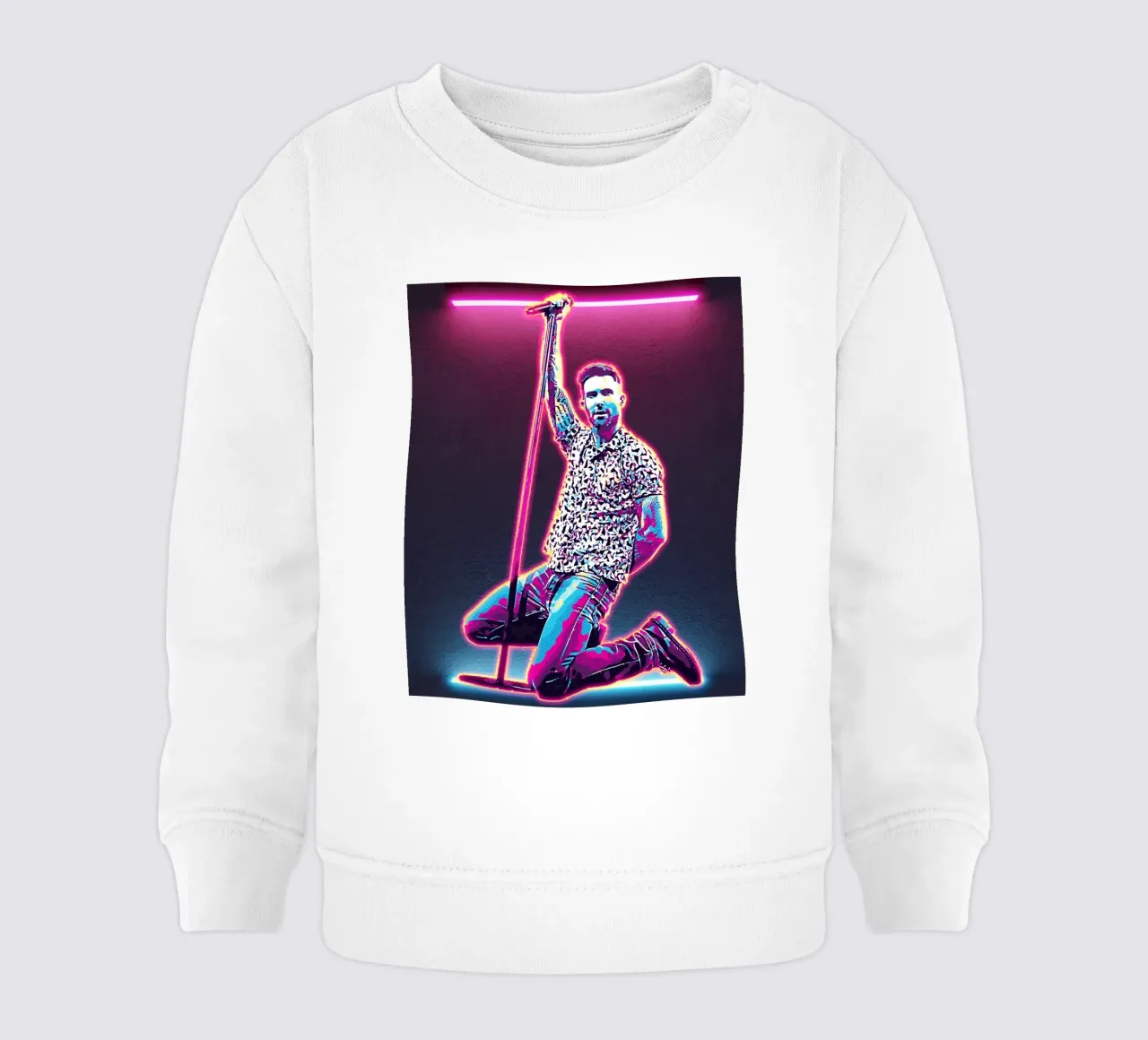 Arte di Adam Levine felpa neonato da neonartroom