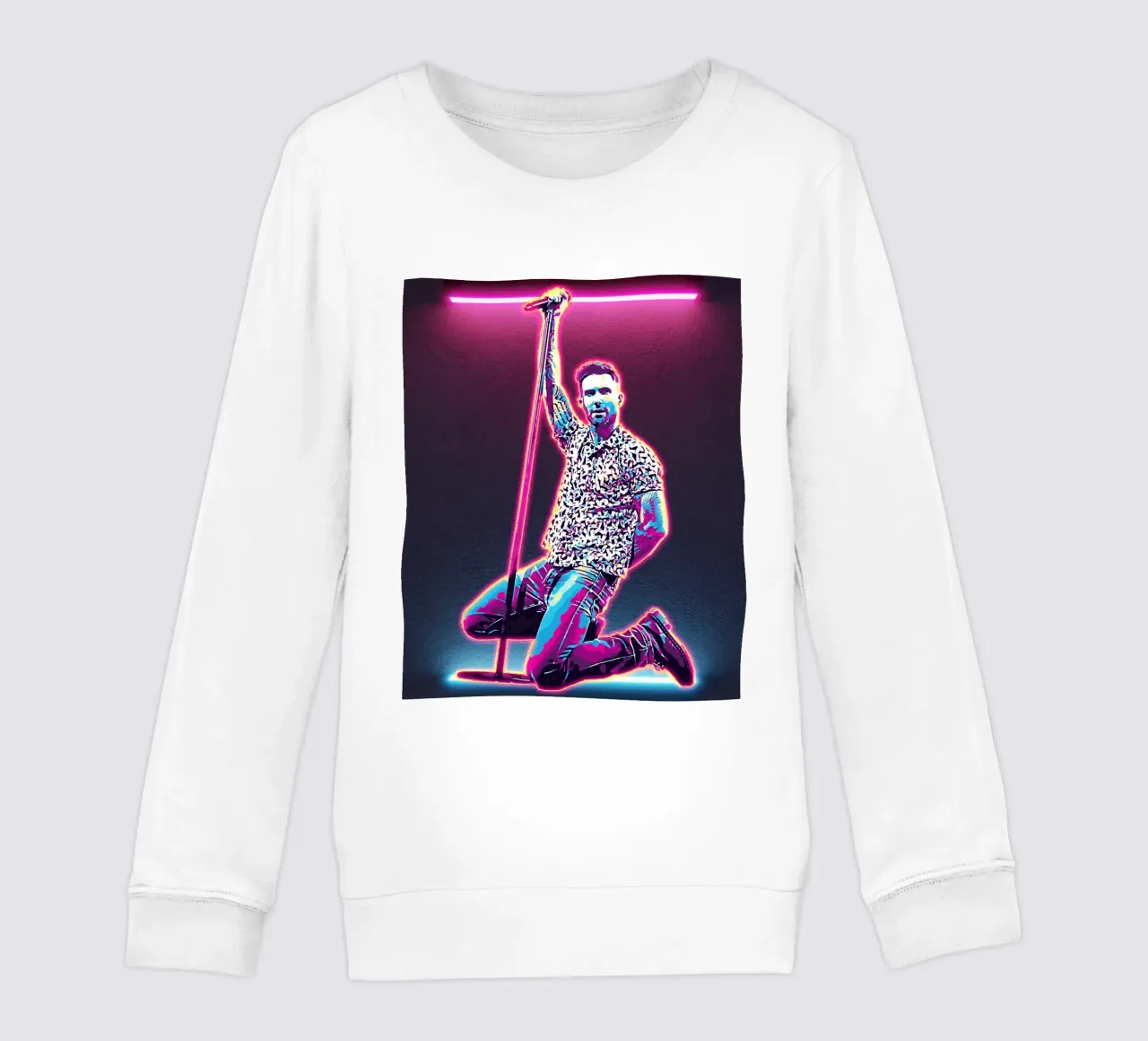 Arte di Adam Levine felpa bambino da neonartroom
