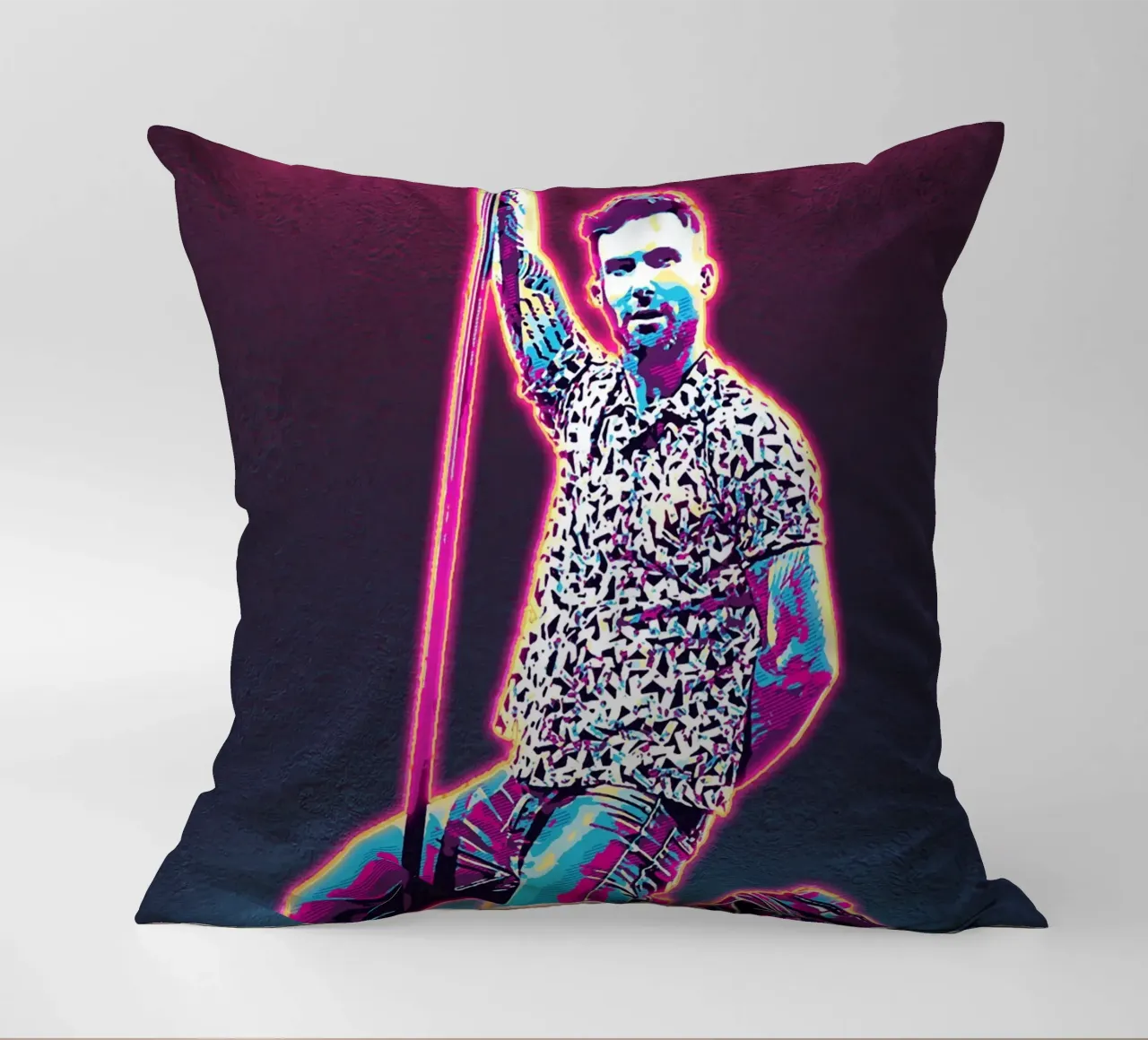 Arte di Adam Levine cuscino da neonartroom