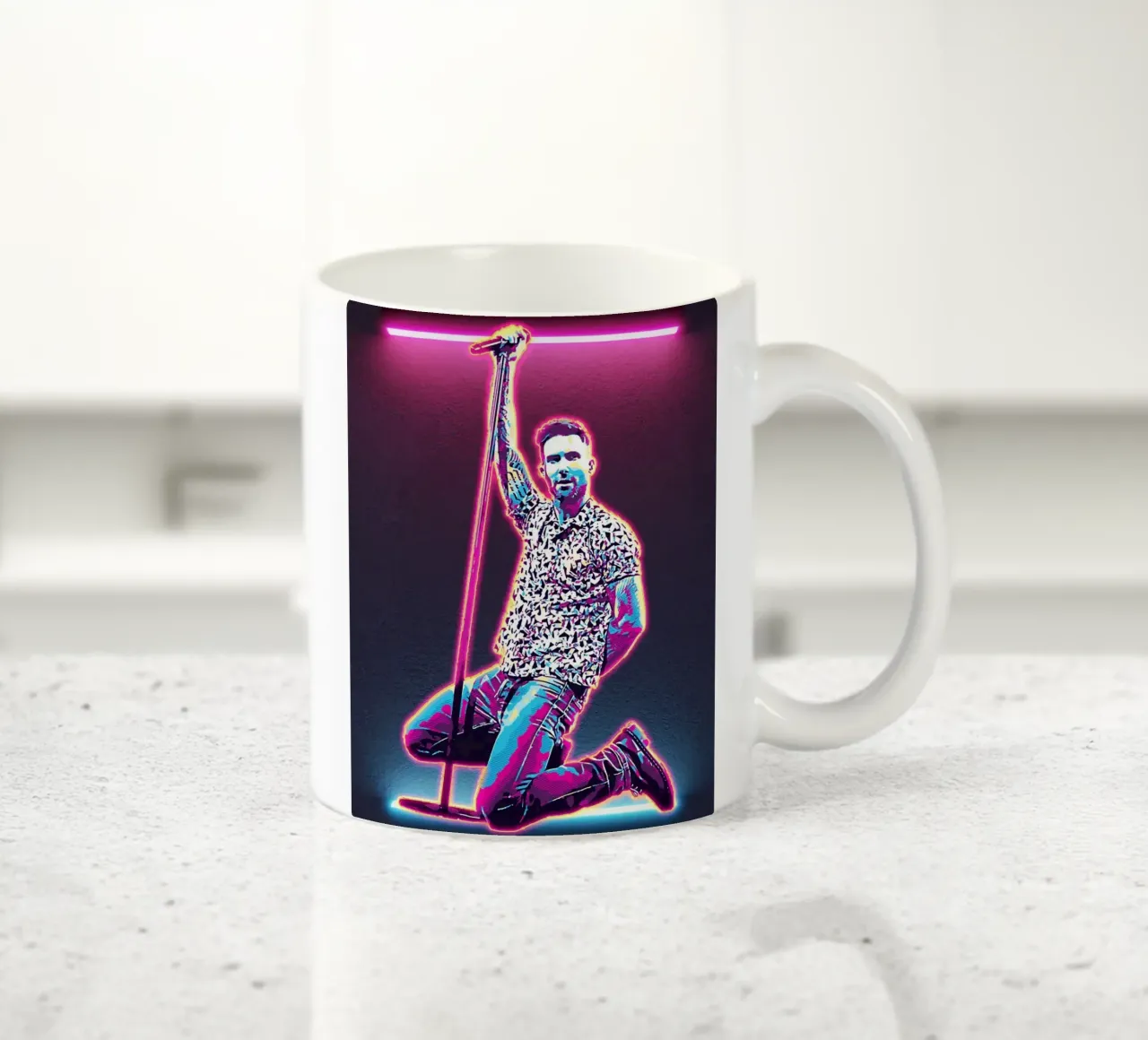 Arte di Adam Levine tazza in ceramica da neonartroom