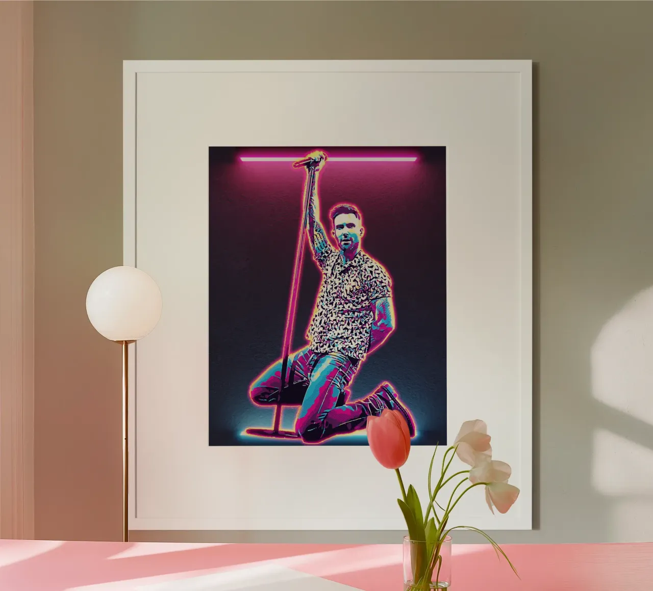 Arte di Adam Levine carta hahnemühle da neonartroom