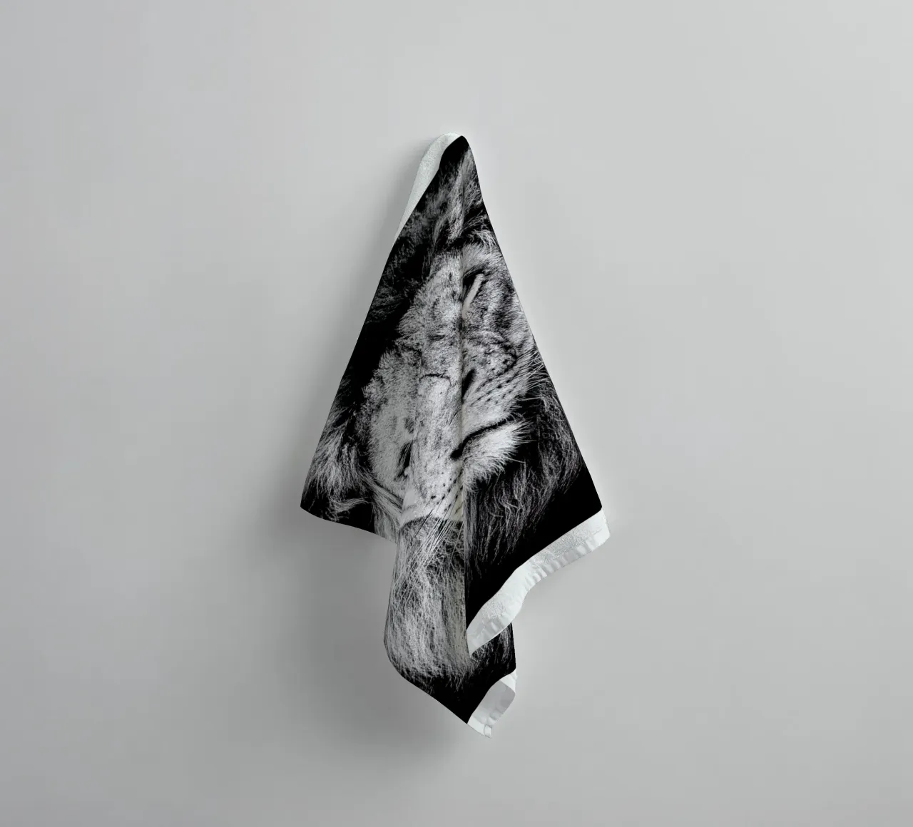Portrait of a Regal Lion towel by Natural Kingdom