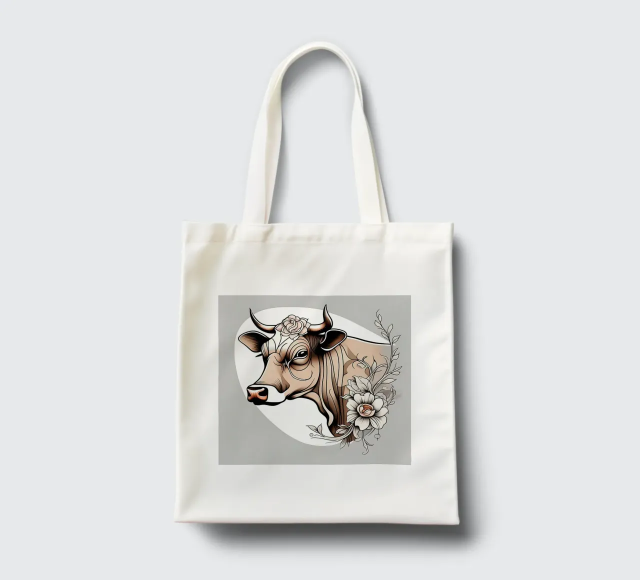 Stile_mucca_B_1 borsa in juta da Tierisch bunt by LK
