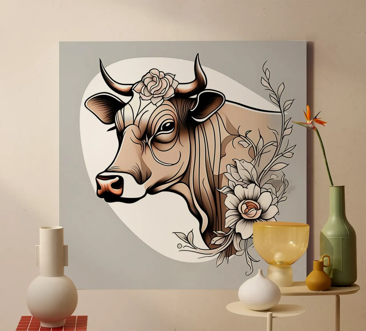 Stile_mucca_B_1 tela da Tierisch bunt by LK