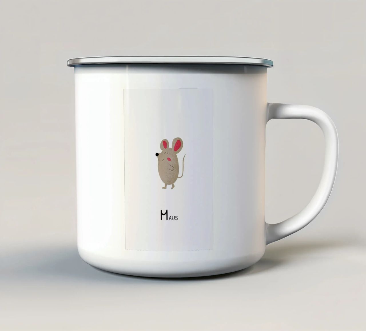 Maus tazza in smalto da Little Flourishes