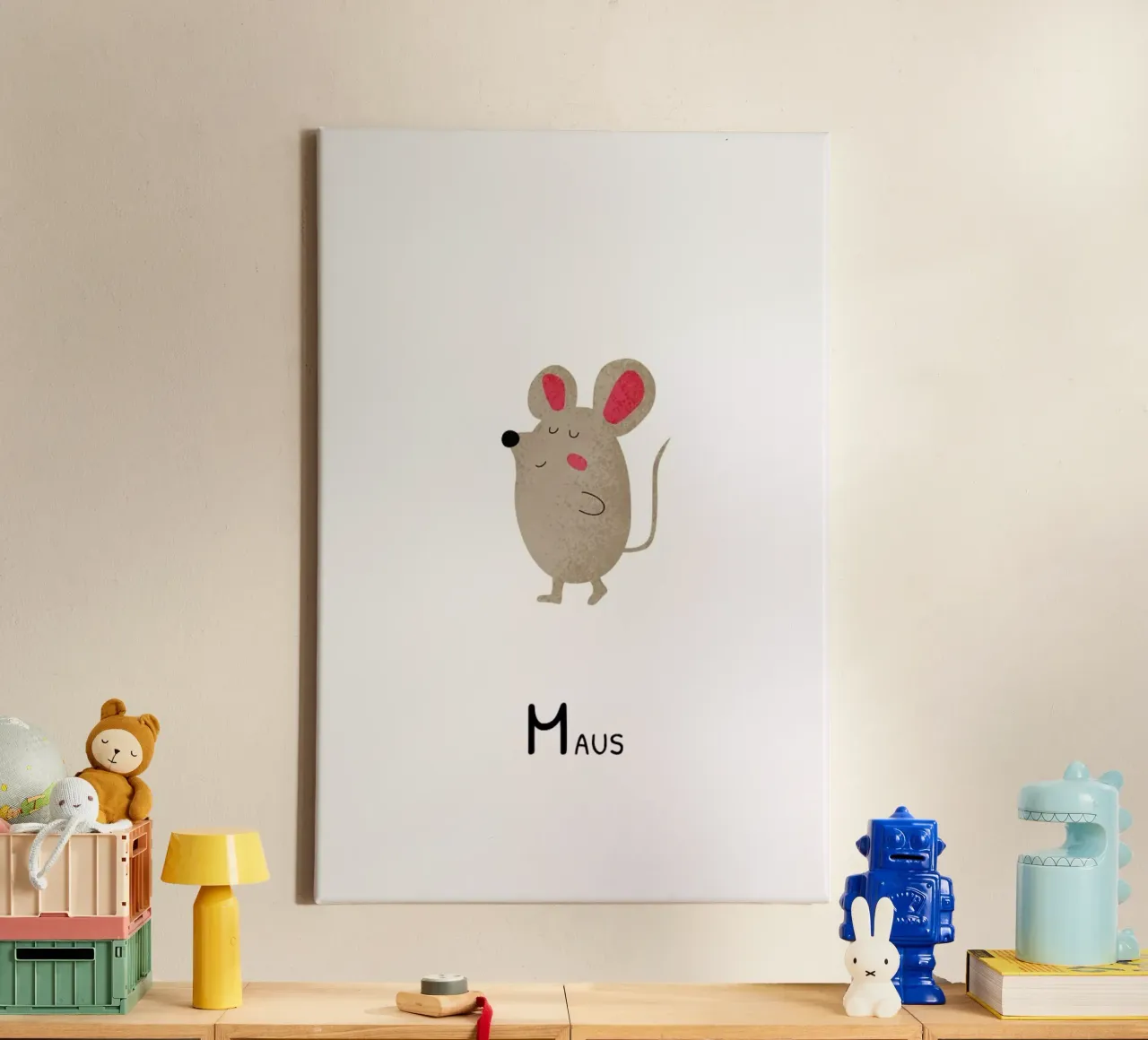 Maus canvas met Baklijst van Little Flourishes
