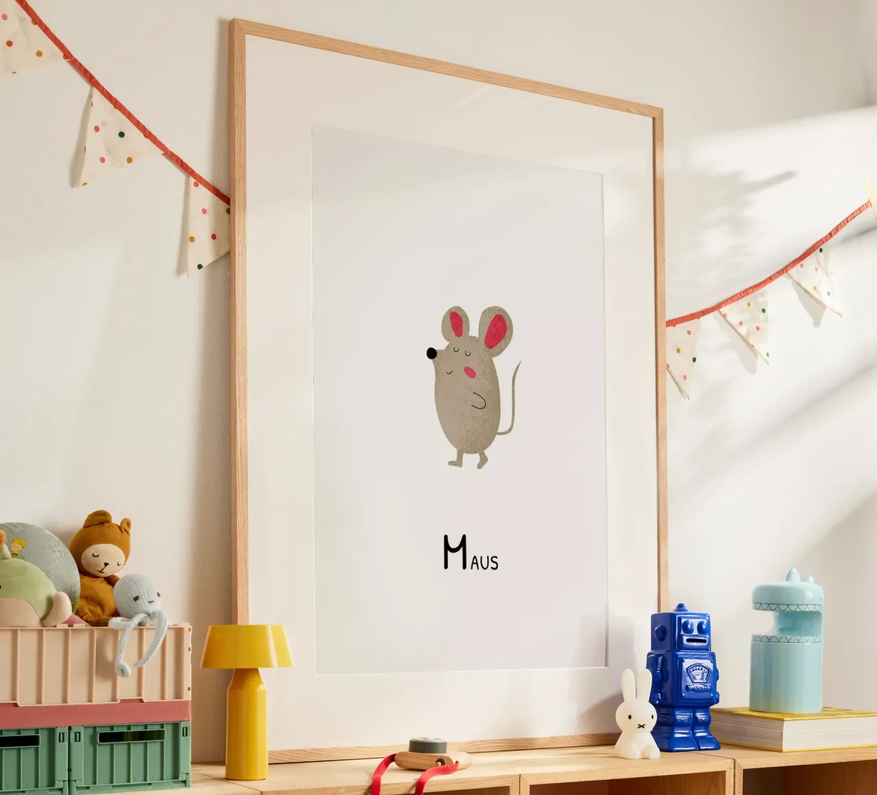 Maus poster con telaio in plastica da Little Flourishes