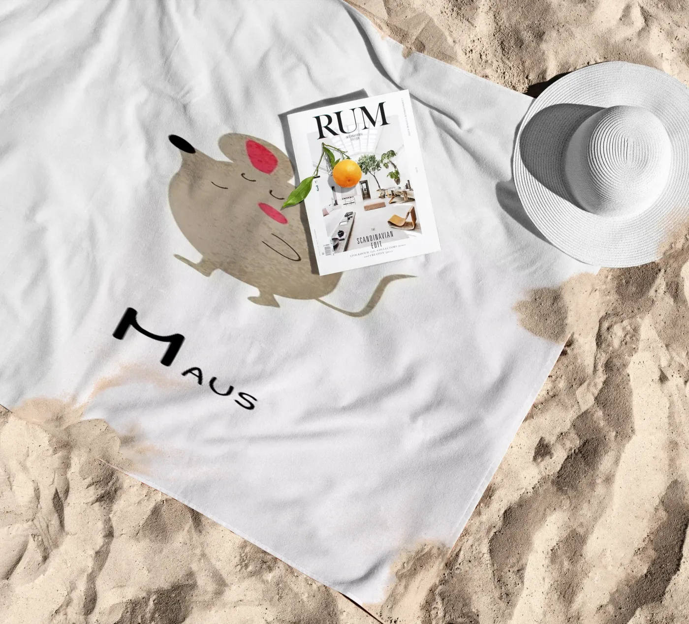 Maus Strandtuch von Little Flourishes