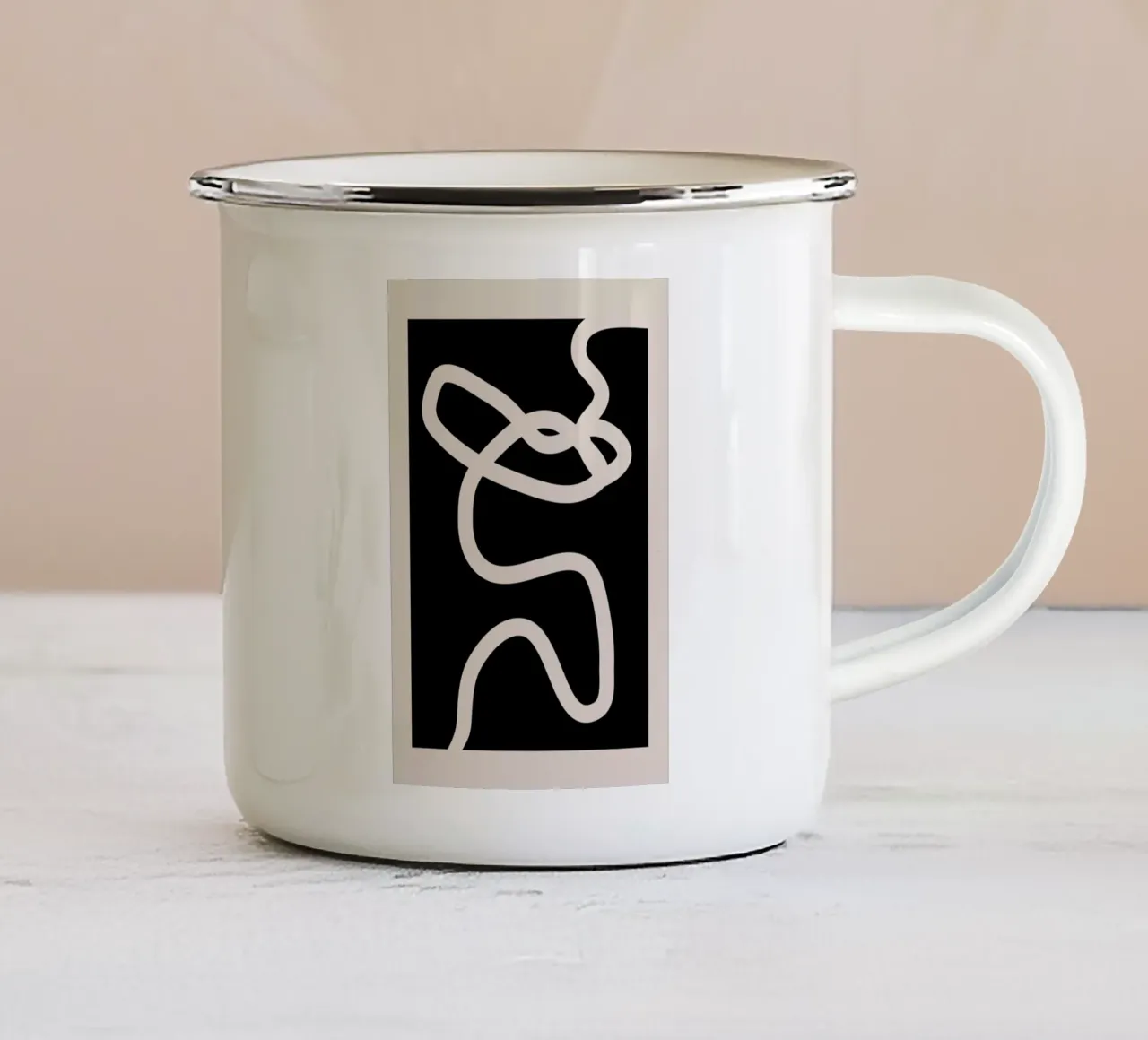 A Path Through Emaille Tasse von Graphite