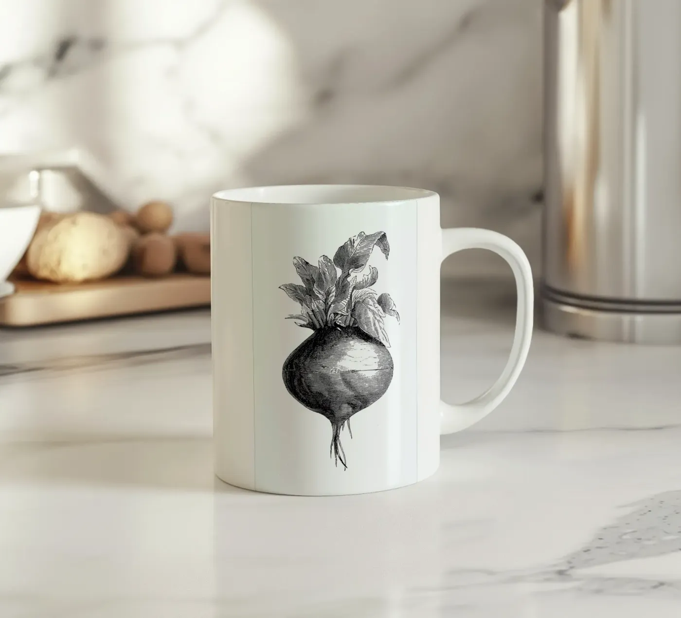 Beetroot II ceramic mug by Flora & Fauna