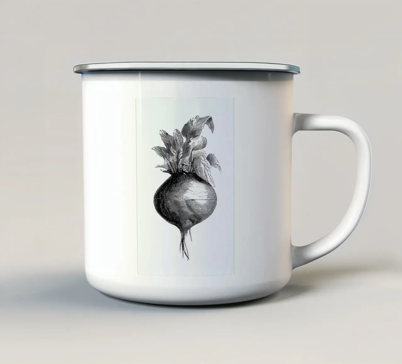 Beetroot II tazza in smalto da Flora & Fauna