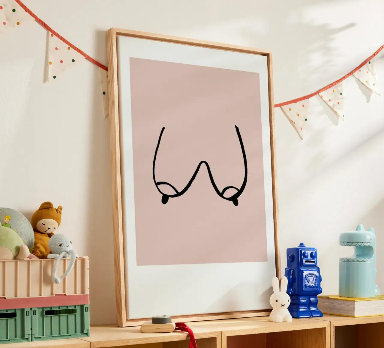 Busenfreunde No. 2 canvas met Baklijst van typealive