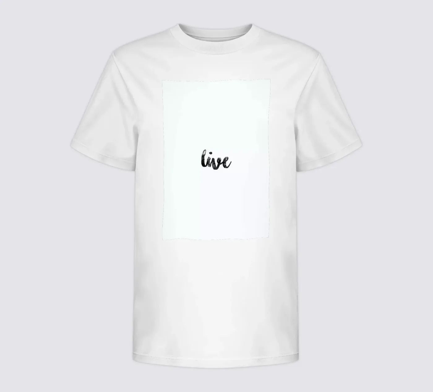 Live t-shirt bambini da typed