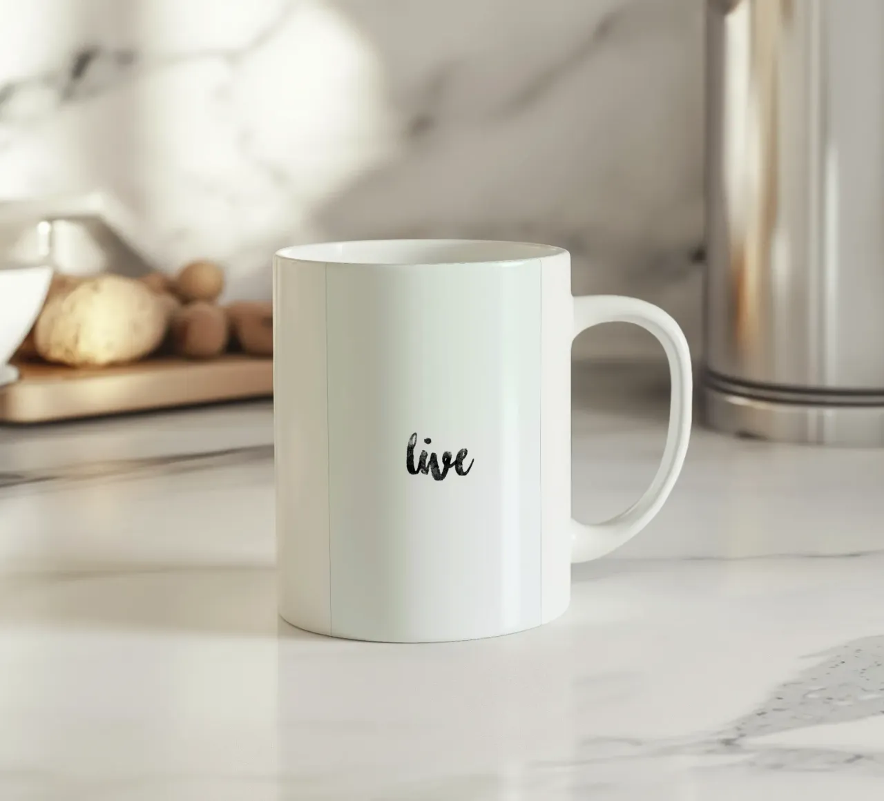 Live tazza in ceramica da typed