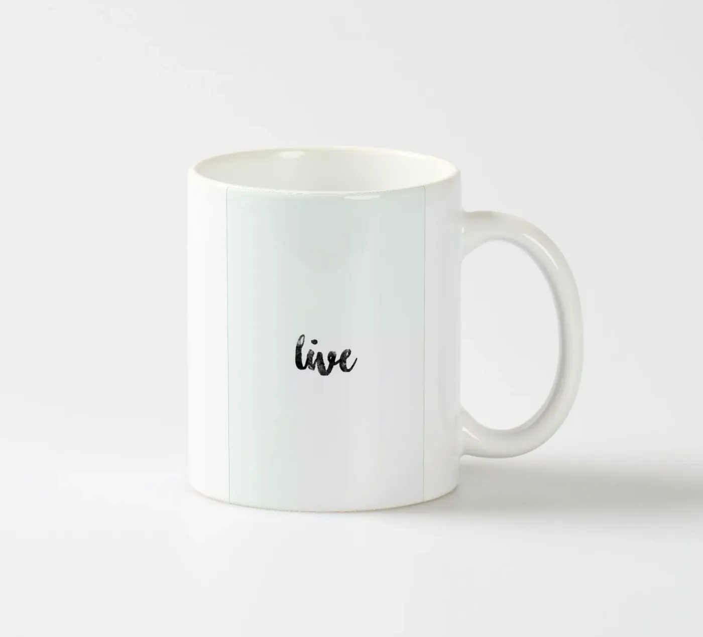 Live ceramic mug by typed