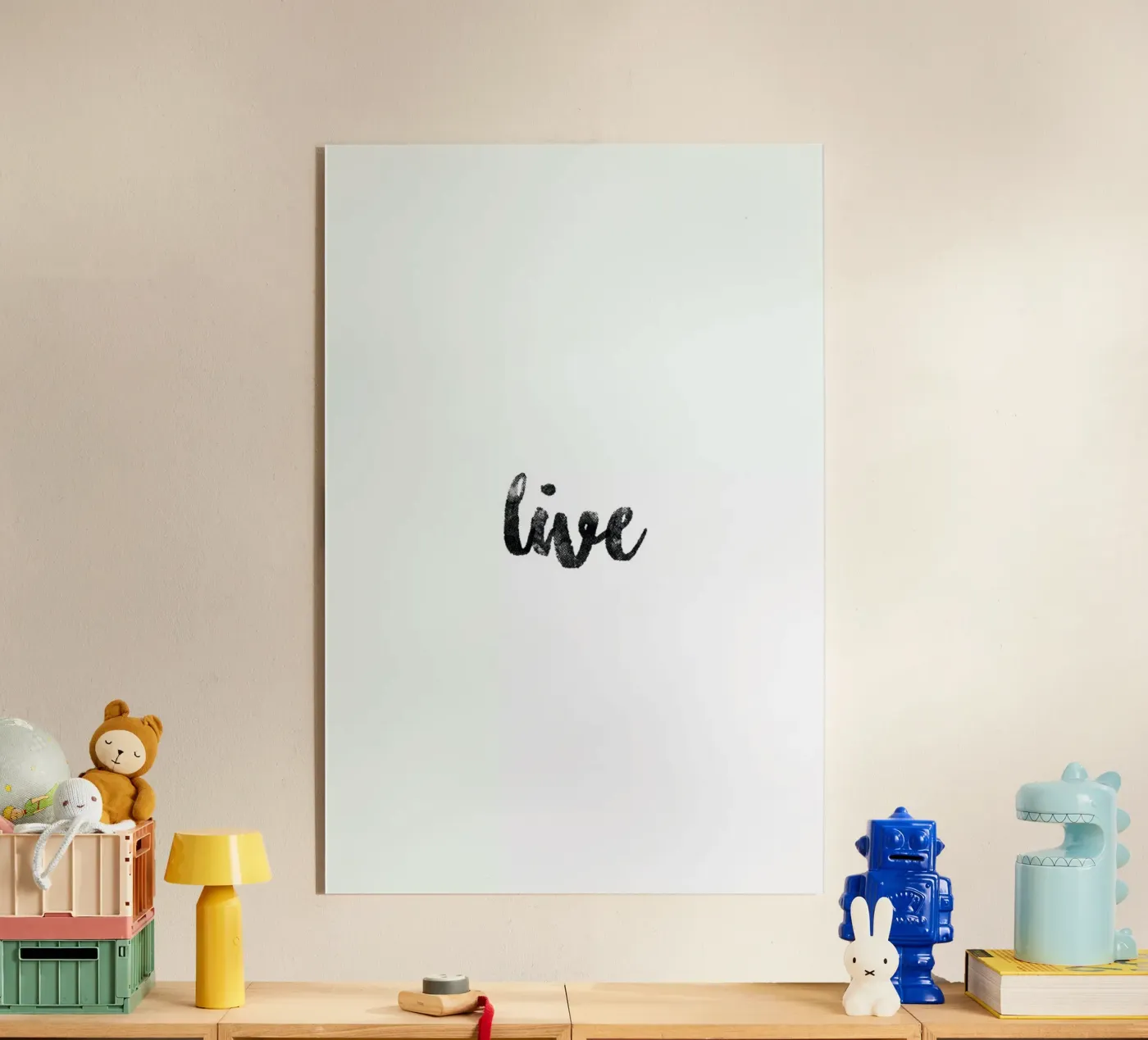 Live plexiglass da typed