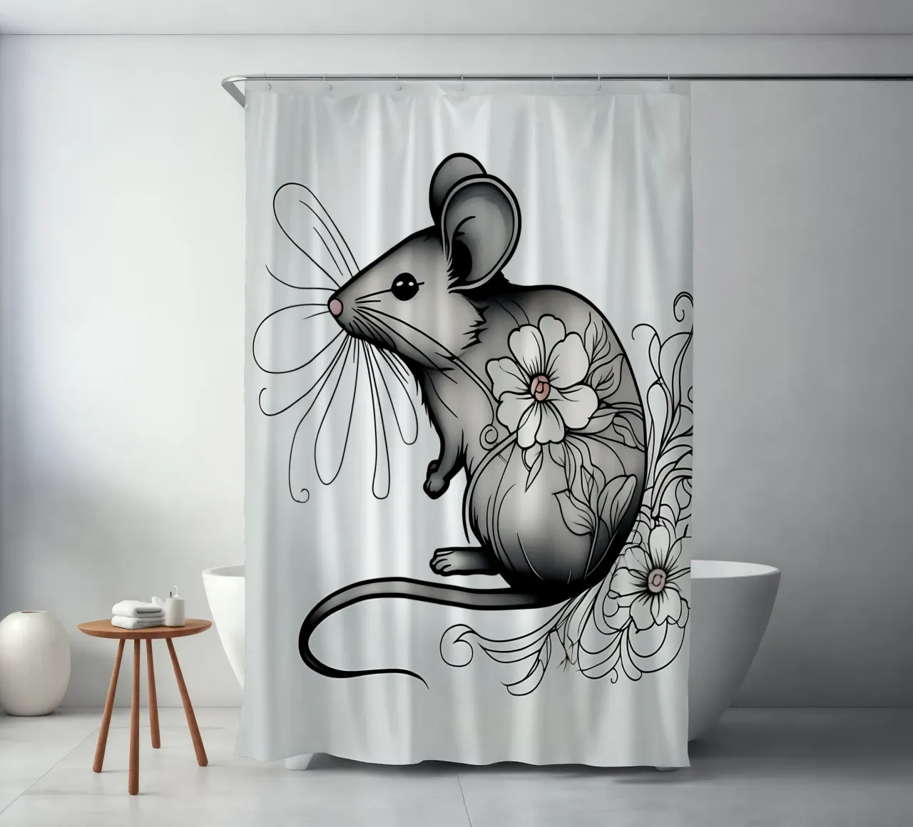 Stile_mouse_B_1 tenda da doccia da Tierisch bunt by LK