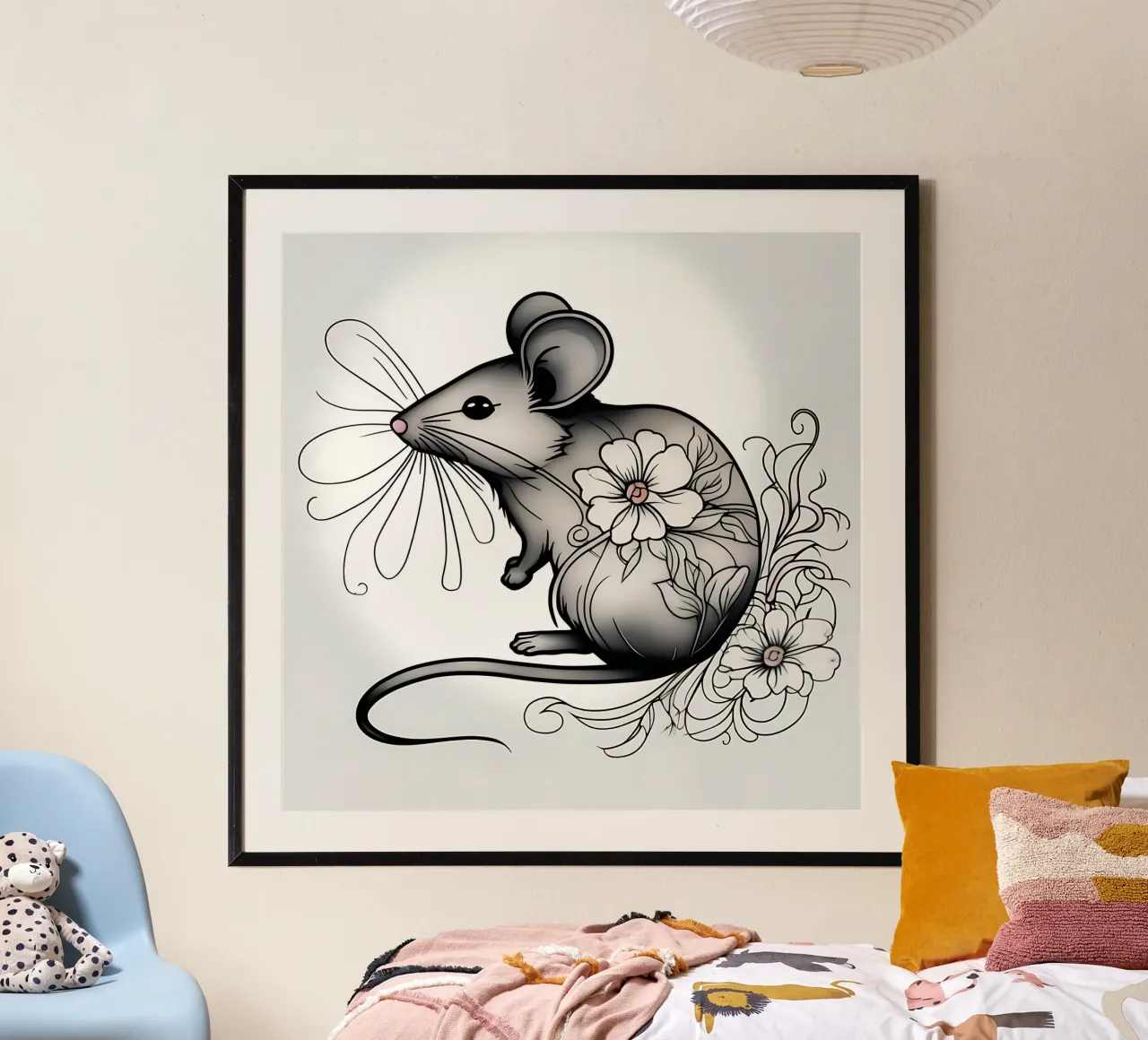 Stile_mouse_B_1 carta hahnemühle da Tierisch bunt by LK