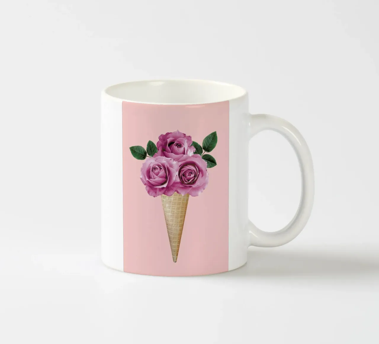 Floral Ice Cream tazza in ceramica da cafelab