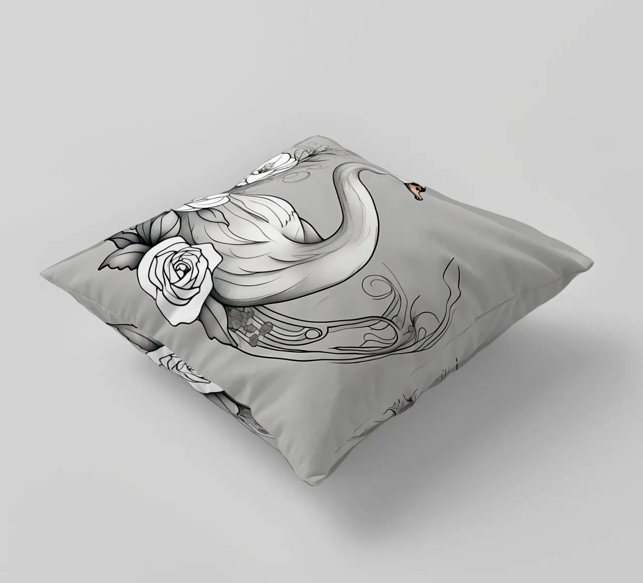 Stile_cigno_B_1 cuscino da Tierisch bunt by LK