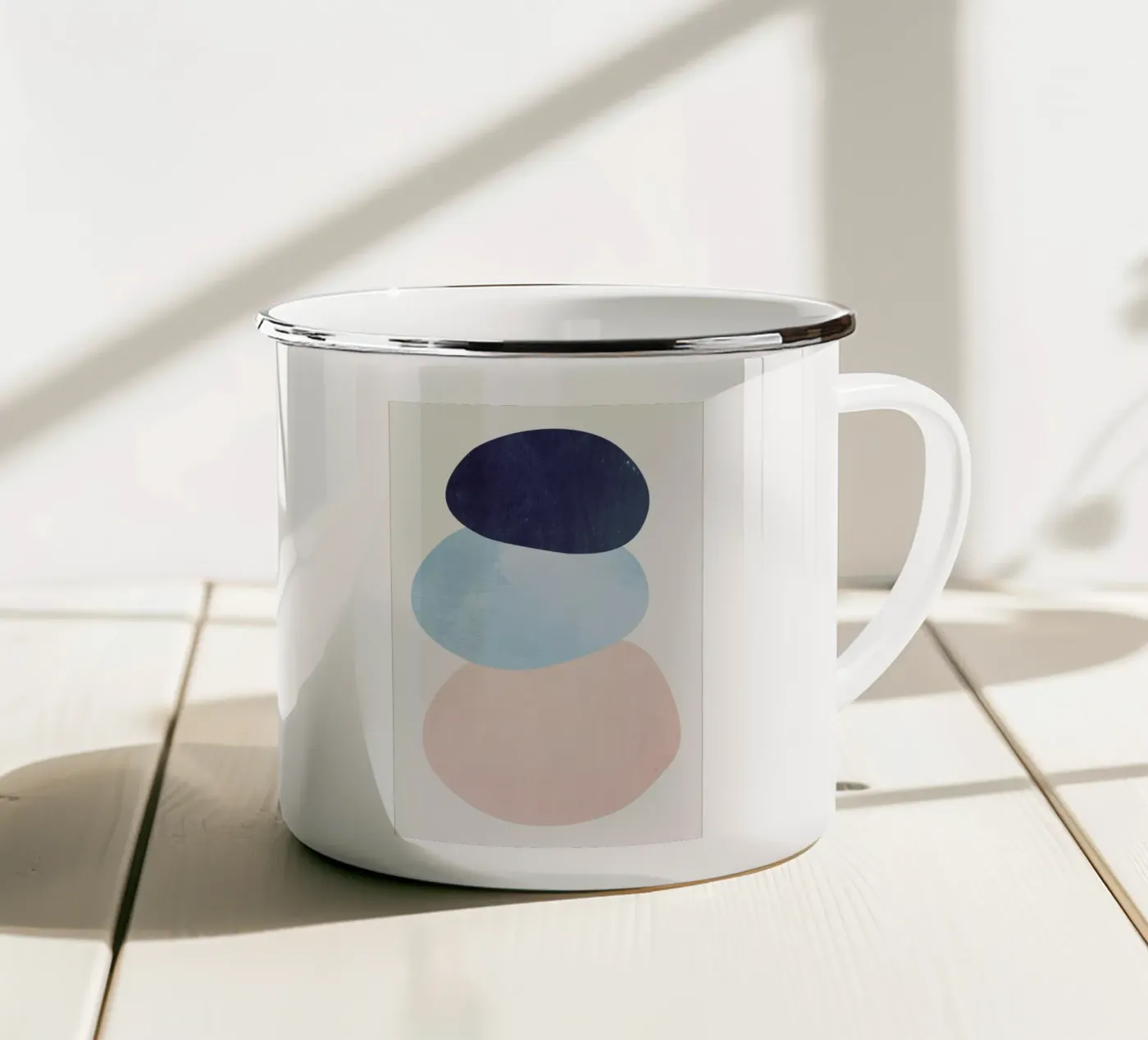 Stack Emaille Tasse von Pure