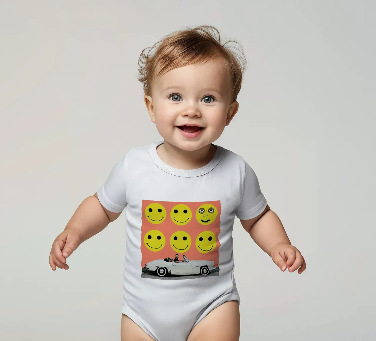 some smiles are more equal than others Kurzarm Babybody von FinnanoFenno