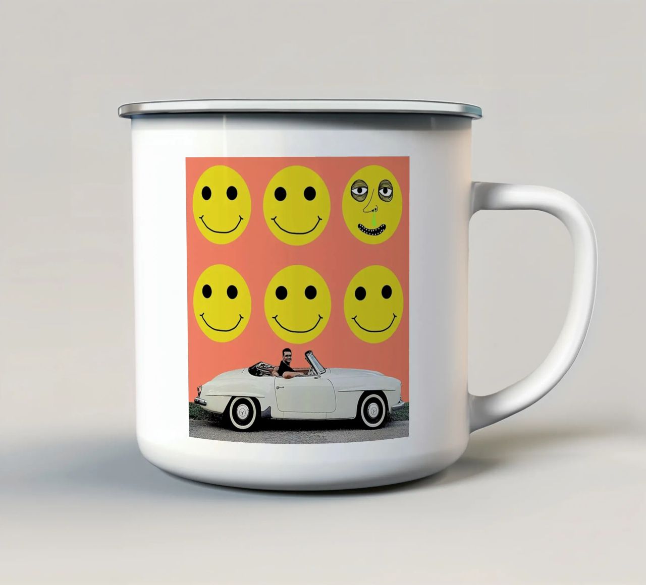 some smiles are more equal than others tazza in smalto da FinnanoFenno