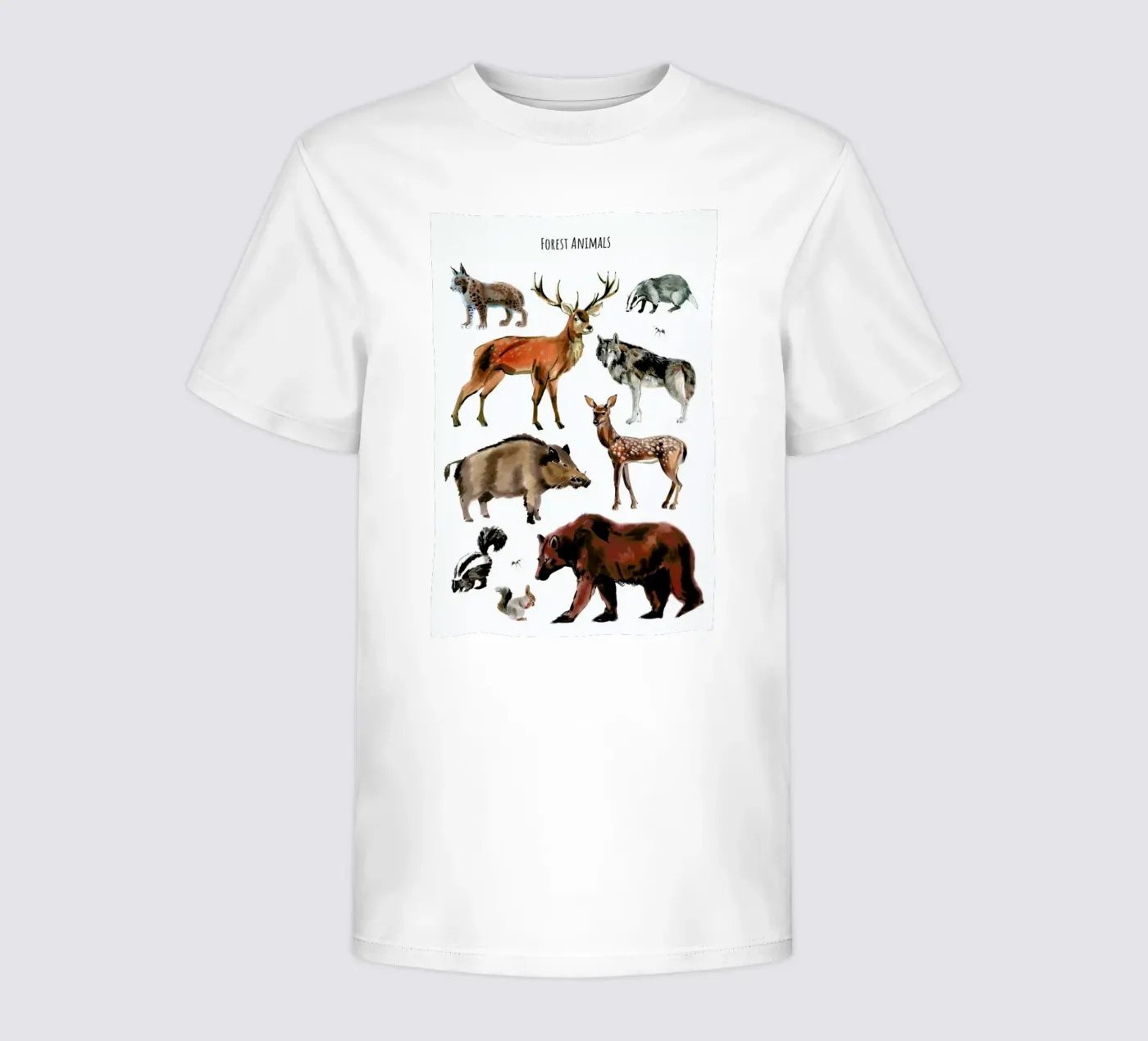Forest Animals t-shirt bambini da Little Flourishes