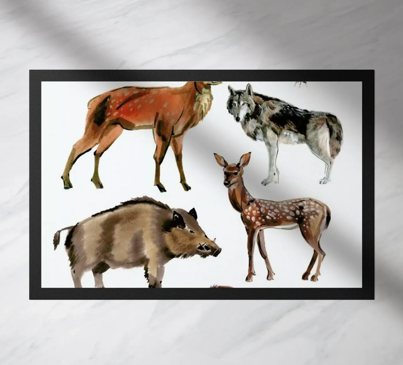 Forest Animals doormat by Little Flourishes
