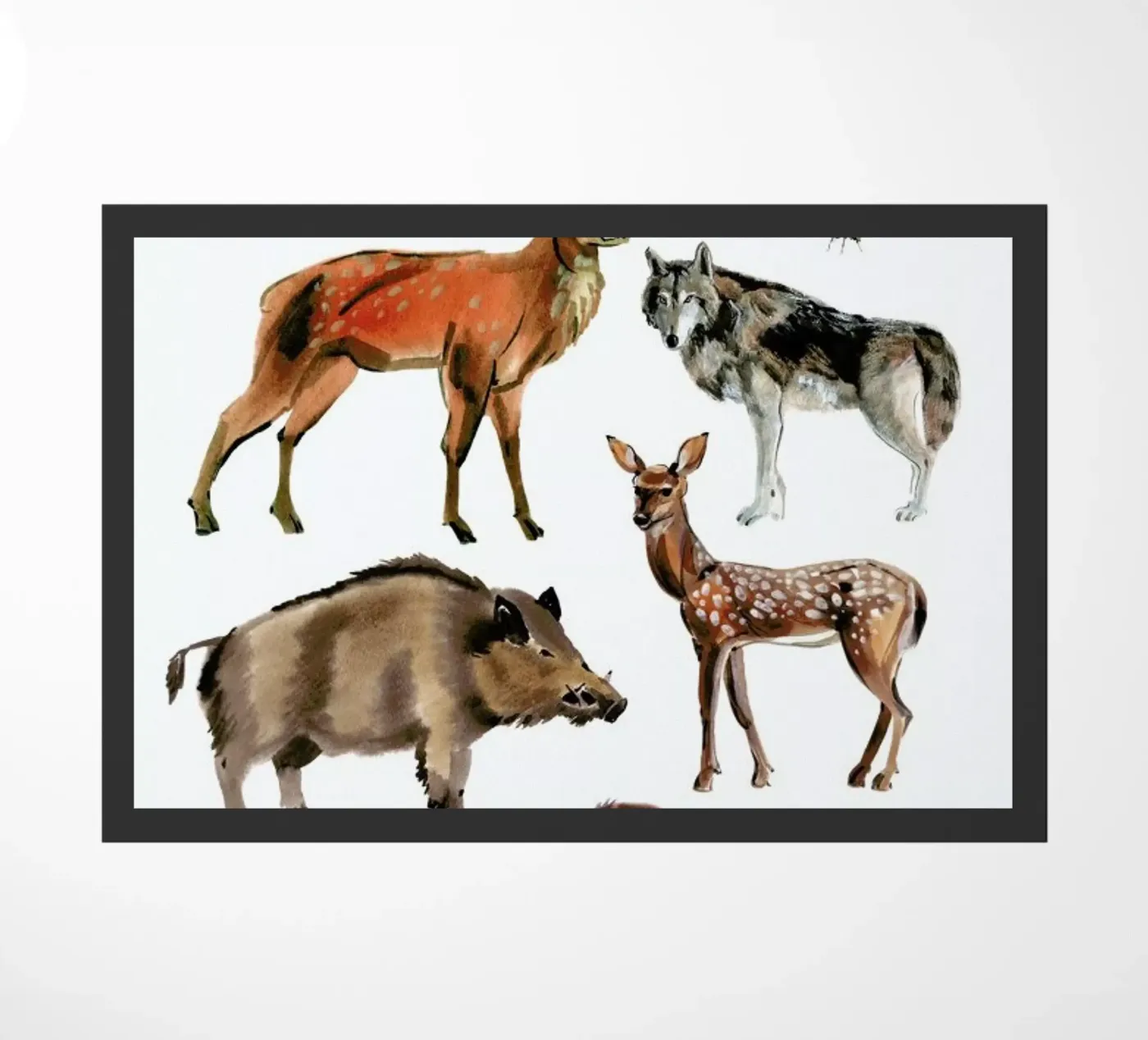 Forest Animals doormat by Little Flourishes
